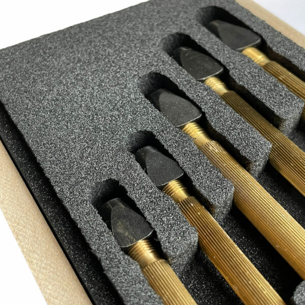Boley Assortment of 5 Pin Vices with Square Adjustment - Image 2