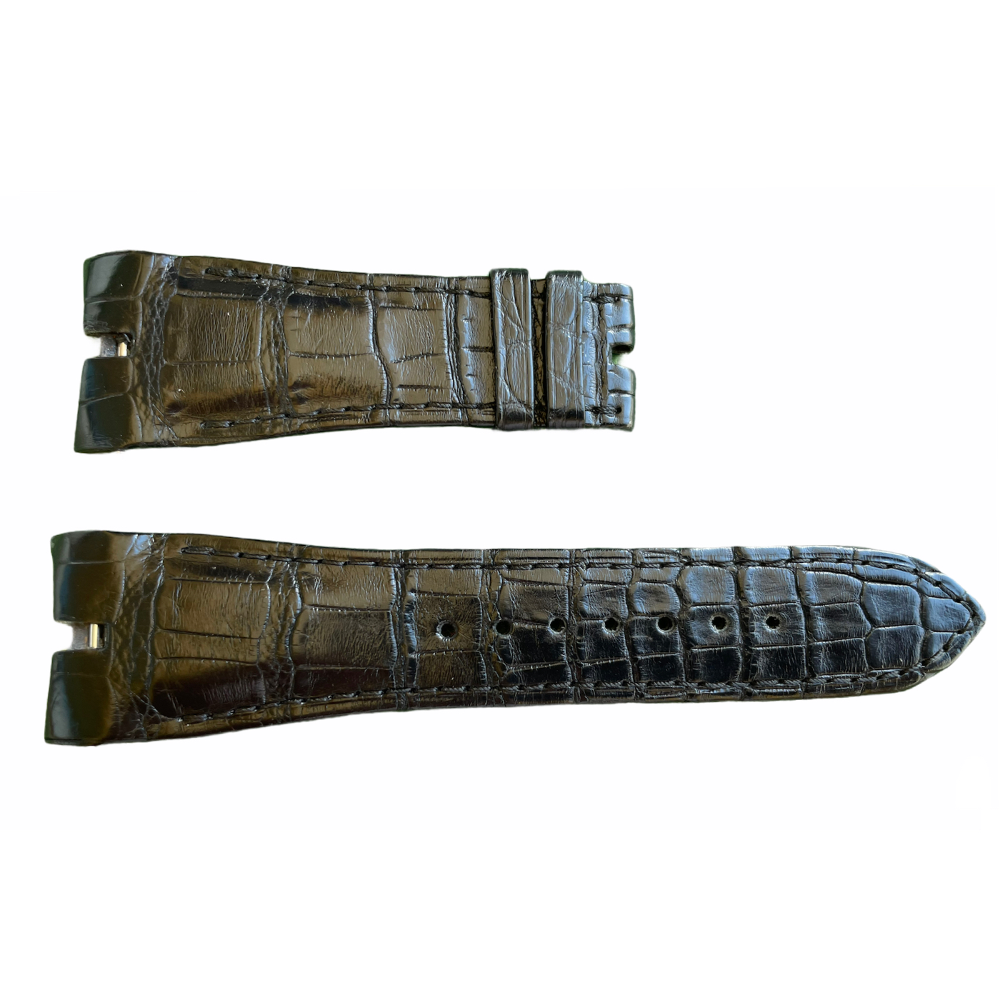 Roger Dubuis Leather Black Watch Strap 25x18 mm