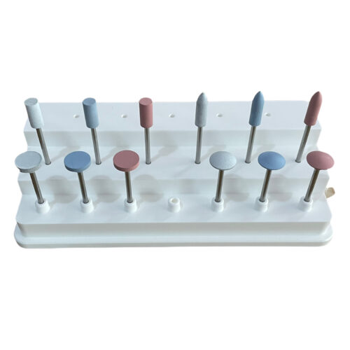 Set of 12 Miniature Mounted Silicone Polishers for Metals, Ceramics and Plastics