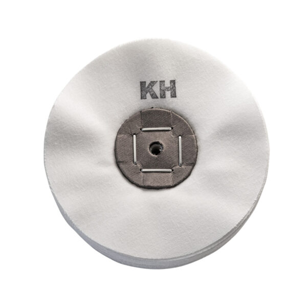 Merard Polishing Wheel N° KH, Blanched Cotton, Ø 120 mm, 64 Folds