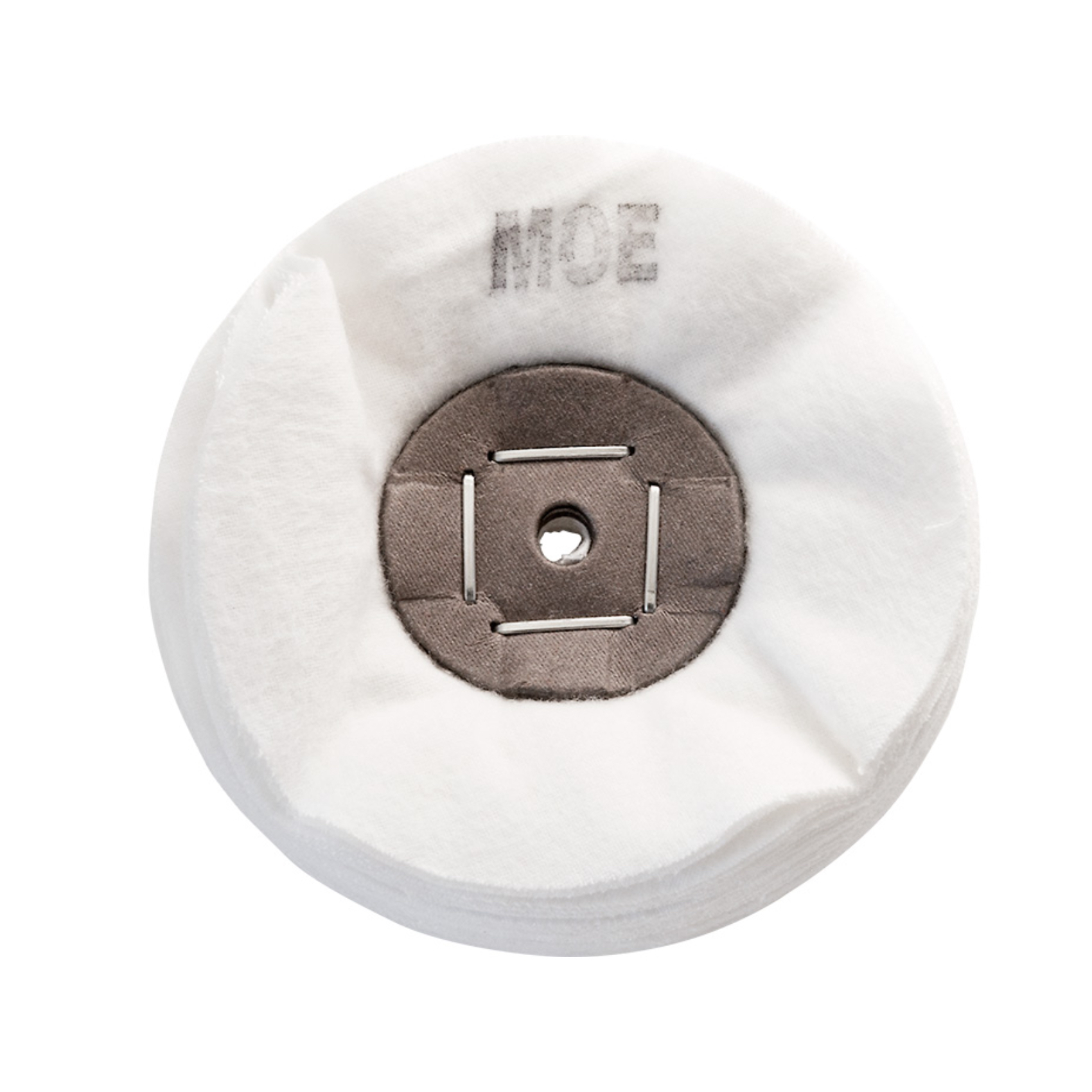 Merard Polishing Wheel for Finishing N° MOE, White Flannel Ø 100 mm, 30 Folds