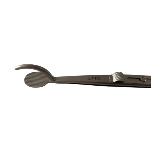 Regine 201RG Tweezers with Serrated Base and Slide Lock - Image 3