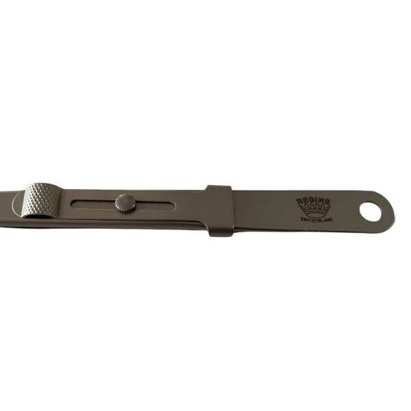 Regine 201RG Tweezers with Serrated Base and Slide Lock - Image 2