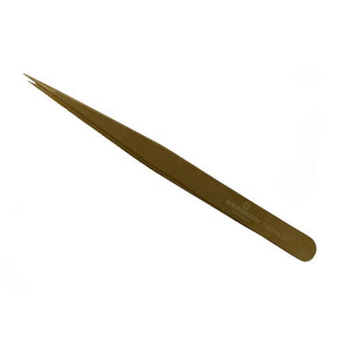 Bergeon 7422-PM-S5 Tweezers – Type S5, Thin Brass, 100% Nonmagnetic