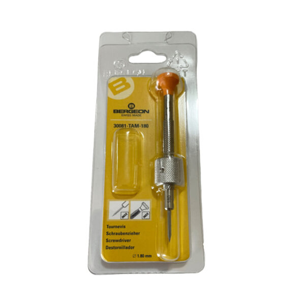 Bergeon 30081-TAM-180 Drum Barrel Watch Screwdriver - 1.80mm - Image 3