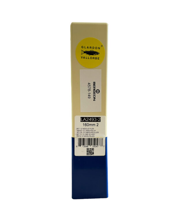Glardon Vallorbe LA2493-2 Precision Needle File Set of 12 (160mm)
