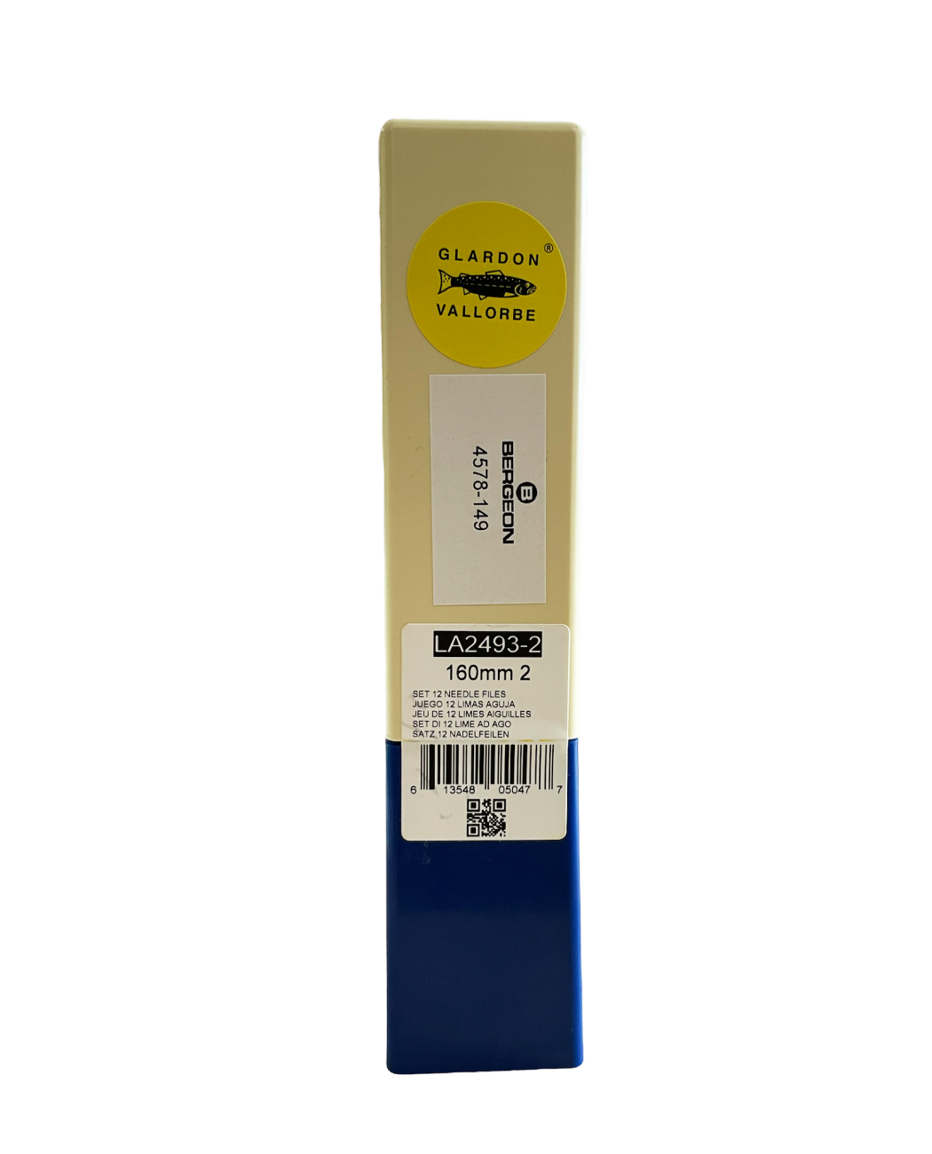 Glardon Vallorbe LA2493-2 Precision Needle File Set of 12 (160mm)