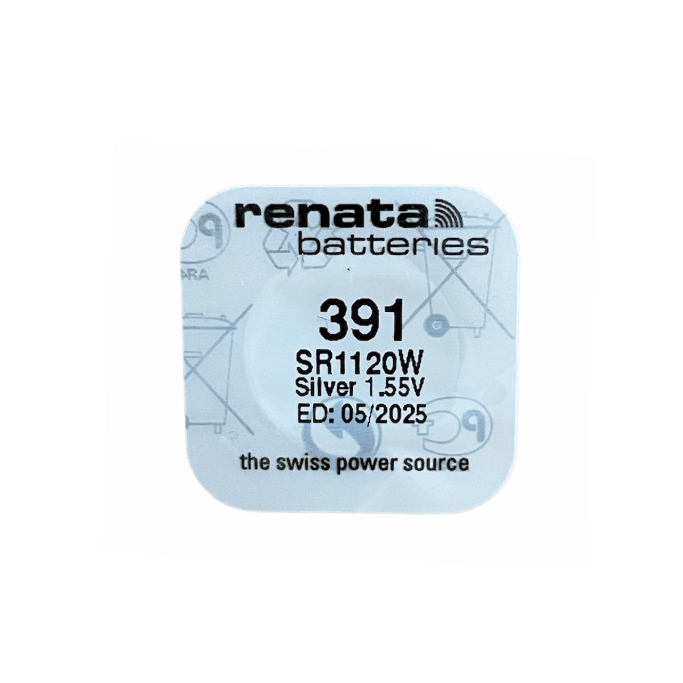 Renata 391 Silver Oxide Coin Battery SR1120W