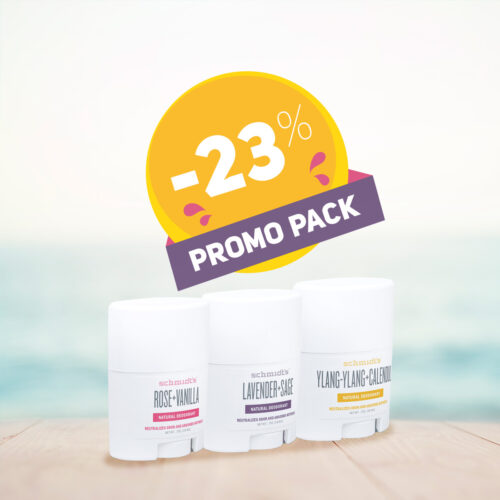 PROMO PACK: 3 Amazing Scents – Schmidt's Natural Deodorant Travel Kit