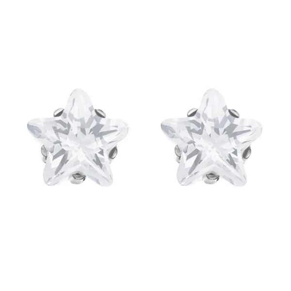 Studex Tiffany Cubic Zirconia Star White Ear-Studs 7522-0402