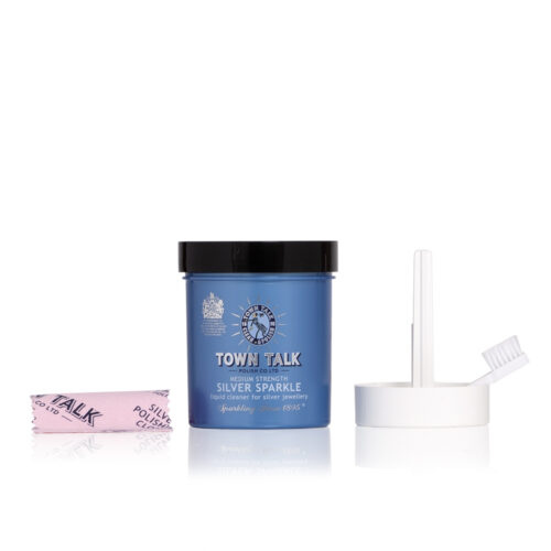 Town Talk Silver Sparkle Liquid Cleaner for Silver Jewellery 225 ml