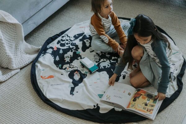 Play&Go® Worldmap/Stars Toy Storage Bag - Image 2