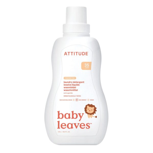Baby Laundry Detergent - Pear Nectar, baby leaves, ATTITUDE