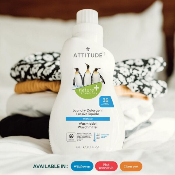 Laundry Liquid, Wildflowers, 35 Loads, ATTITUDE - Image 2