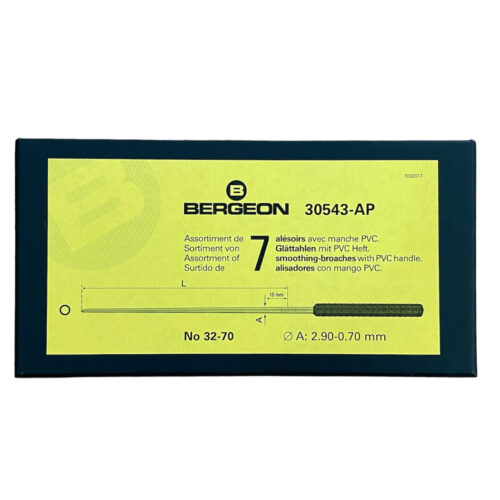 Bergeon 30543-AP Set of 7 Smoothing Broaches for Watches