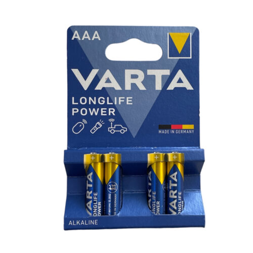 Varta Longlife Power Alkaline Battery Set of 4 LR03 AAA