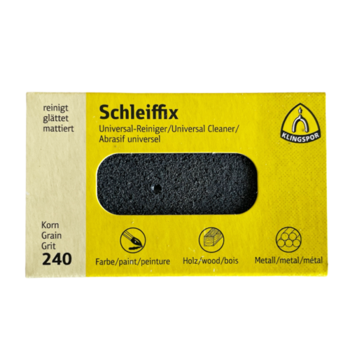 Klingspor Schleiffix Universal Cleaning Block Abrasive for Metals, Grain 240