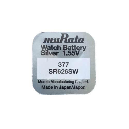 Sony/Murata 377 Silver Oxide Quartz Watch Batteries - 1.55 Volts