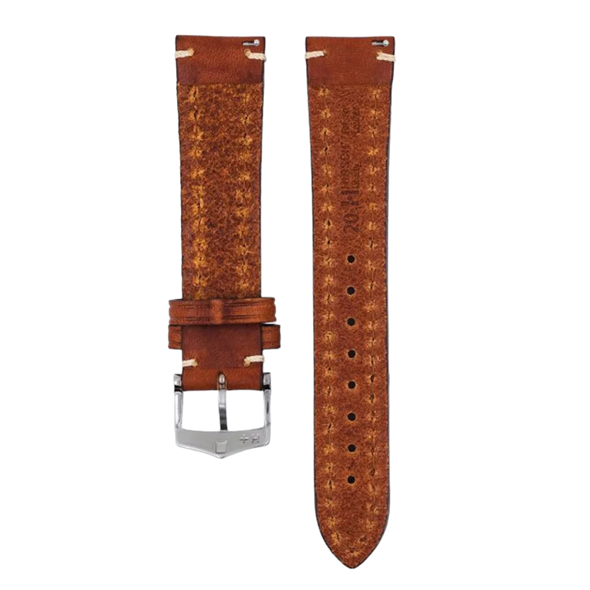 Hirsch Liberty Artisan L Brown Calf Leather Watch Strap 24mm 10900270-2-24 - Image 2