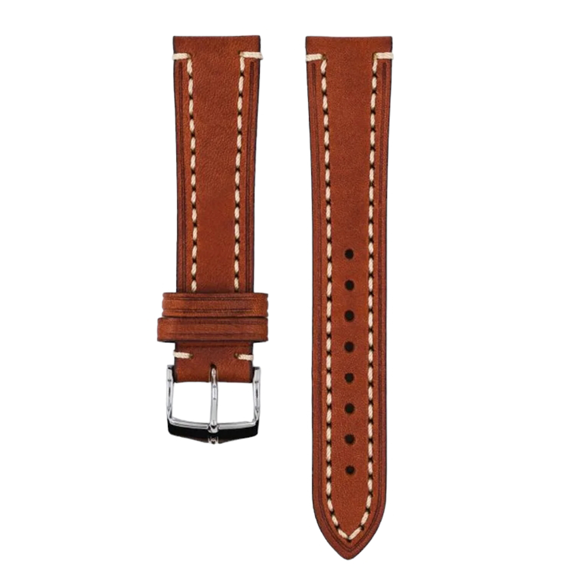 Hirsch Liberty Artisan L Brown Calf Leather Watch Strap 24mm 10900270-2-24 - Image 3