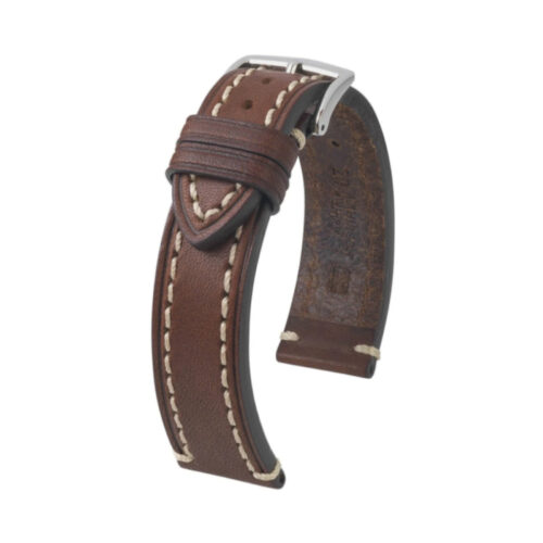 Hirsch Liberty Artisan XL Brown Calf Leather Watch Strap 22mm 10920210-2-22