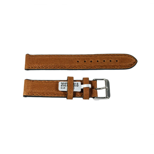 Camel Bison watch brown leather strap 18mm