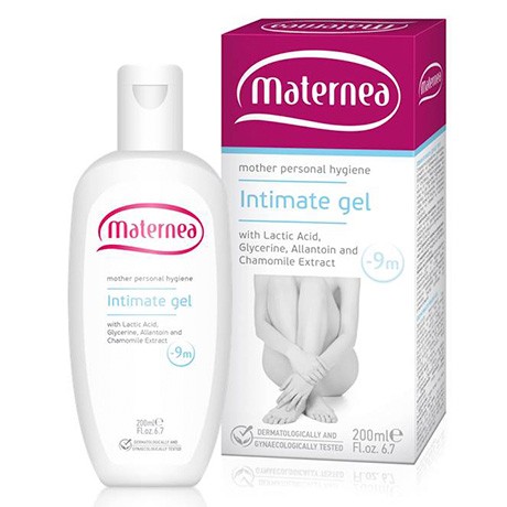 Maternea Mother Skin Care Feminine Wash Intimate Gel with Lactic Acid, Glycerine, Allantoin & Chamomile Extract 200ml / Maternea Intimate Gel 200 ml