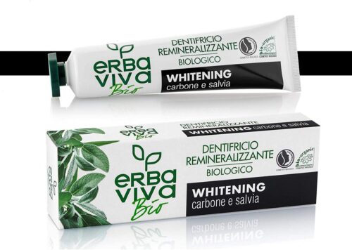 Erba Viva BIO - Organic Toothpaste with charcoal and sage 75 ml