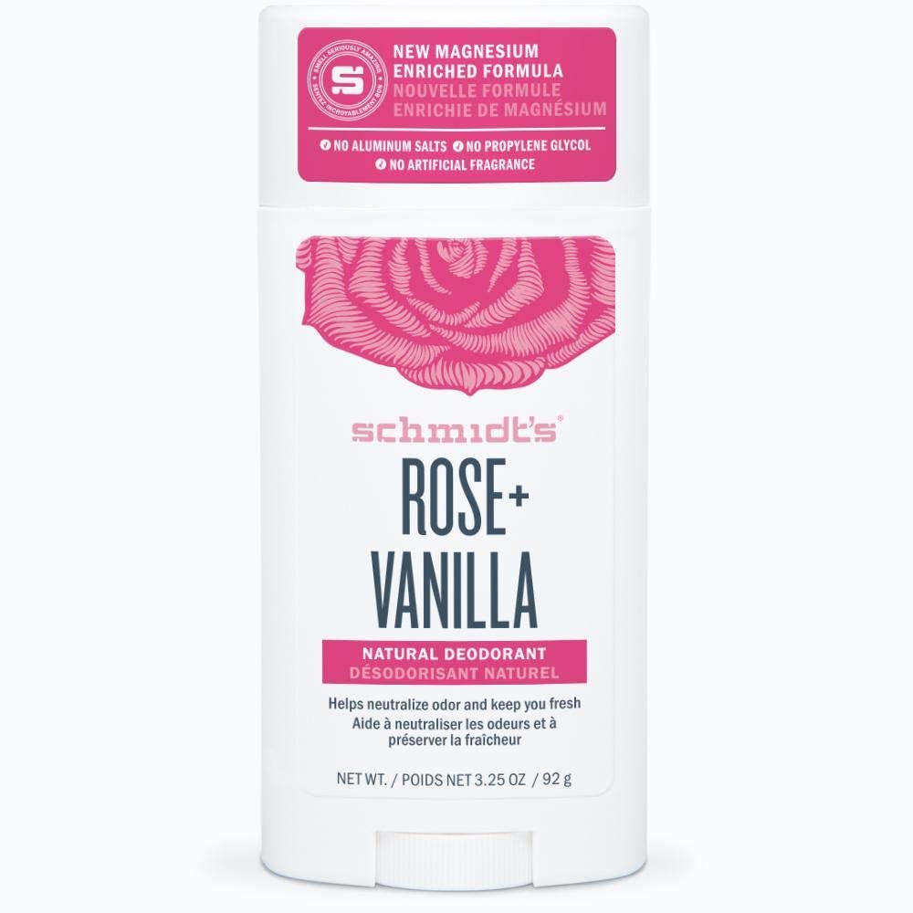 Schmidt's Natural Deodorant Stick Rose & Vanilla 92g
