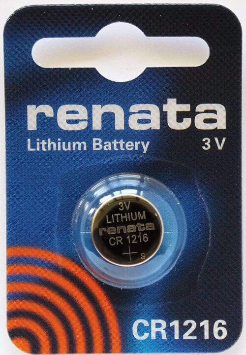 Renata CR12161Pk No. Cr1216 Lithium Coin Battery