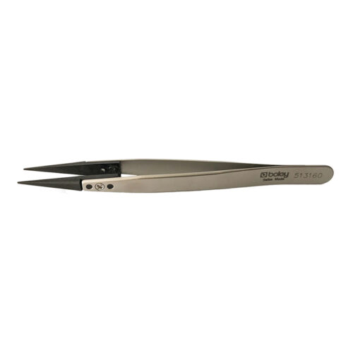 Boley Stainless Steel Tweezers with Carbon Fibre Points 130mm