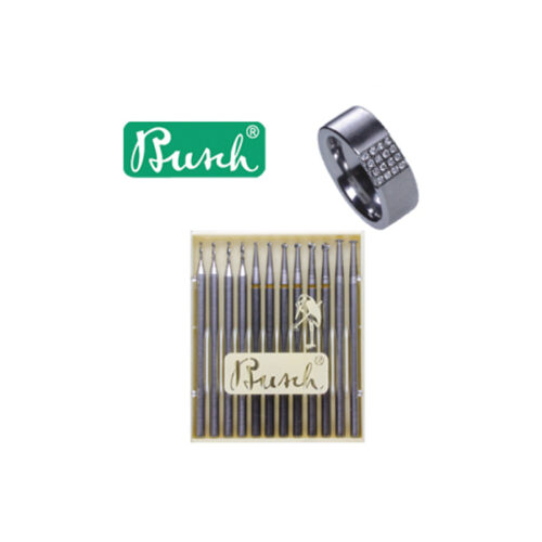 Busch Assortment of 12 Pave Settings for Hard Metal for Jewelers