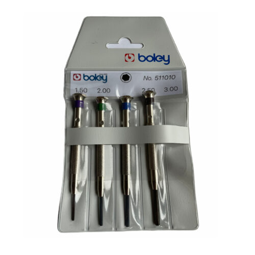 Boley Set of 4 Screwdrivers with Hexagon Socket Screws
