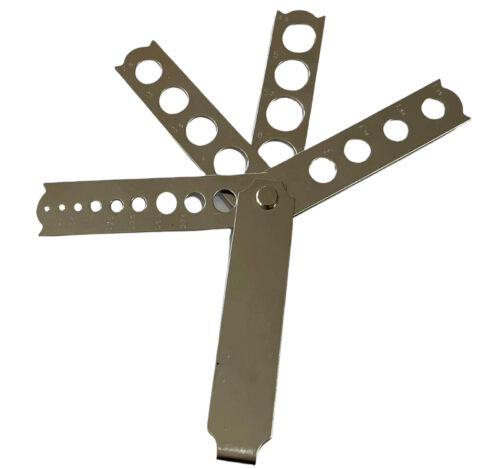 Diamond Gauge with Different Holes for Measuring Precious Stones 0.01 to 6 ct