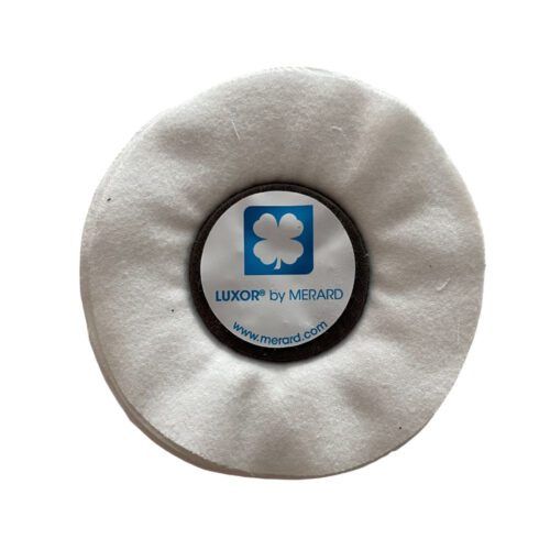 Merard Polishing Wheel – MOC2, White Flannel Cotton, Ø 100 mm (20 Folds)