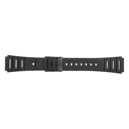 Casio 20mm/24.5mm Black Rubber Strap (CA-53W-1, CA-53WF-1B, CA-61W-1UZ, CA-61W-1Z, FT-100W-1VUZ, FT-100W-1VZ, W-520U-1VZ, W-720-1V, W-720-1VZX and W-720G-9VUZ)