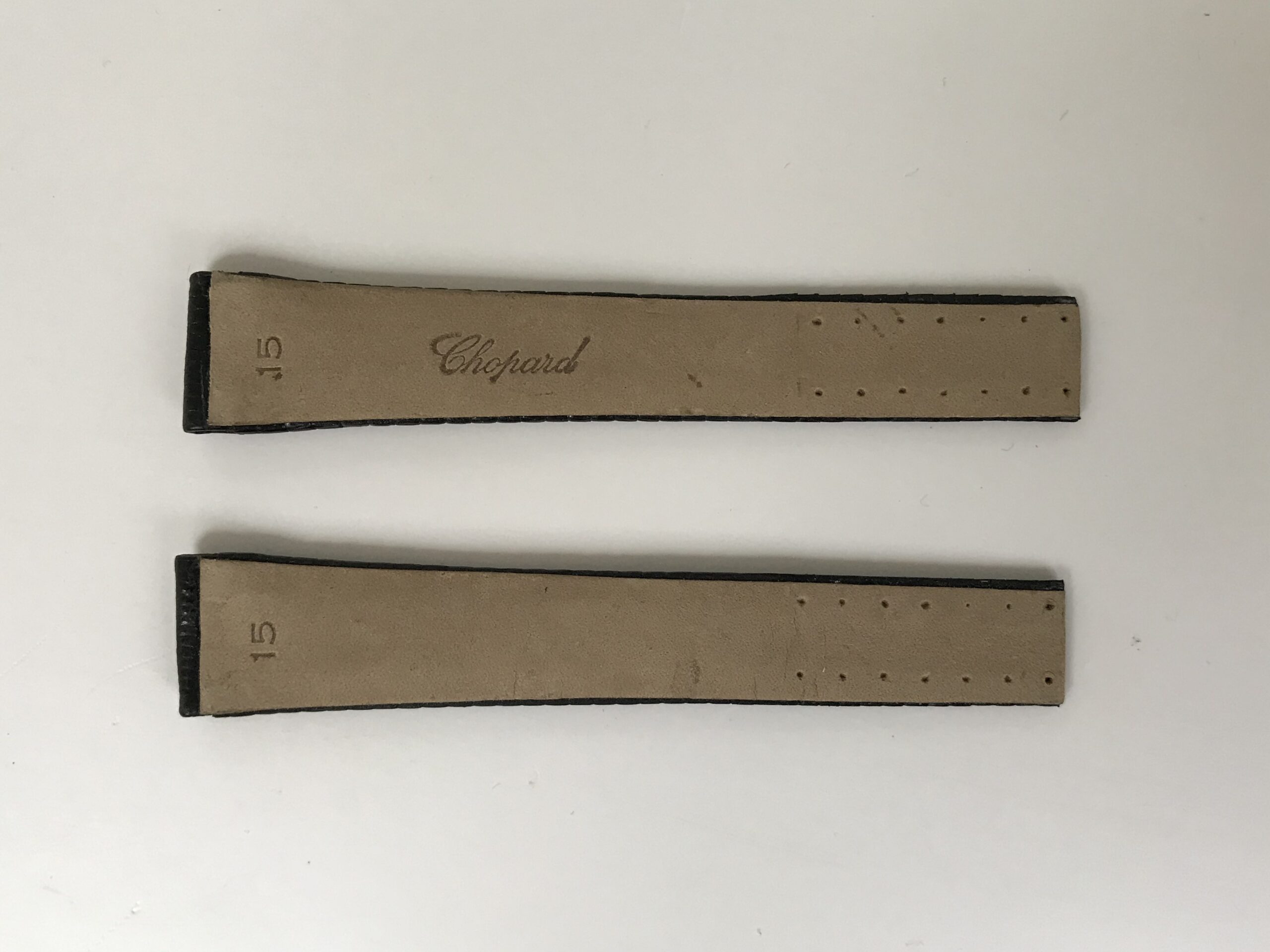 New Chopard black leather strap for lady watches 15mm - Image 2