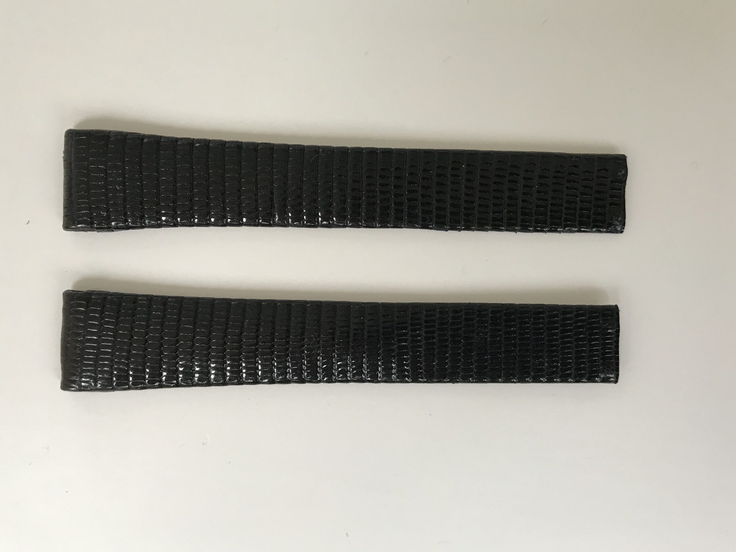 New Chopard black leather strap for lady watches 15mm