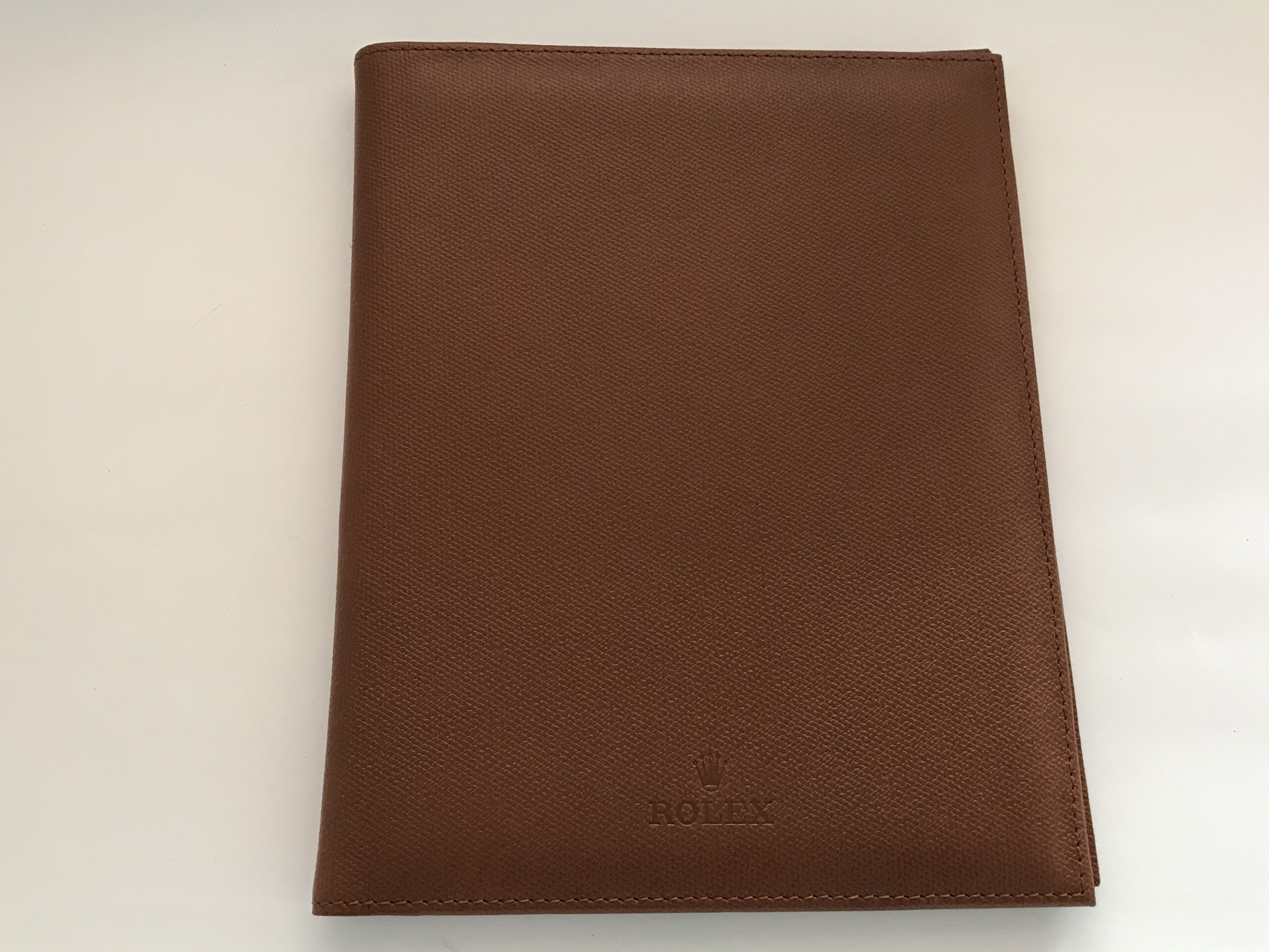 Rolex leather notebook padfolio case