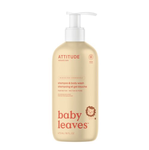 Baby Leaves 2-in-1 Shampoo & Body Wash – Pear Nectar, ATTITUDE