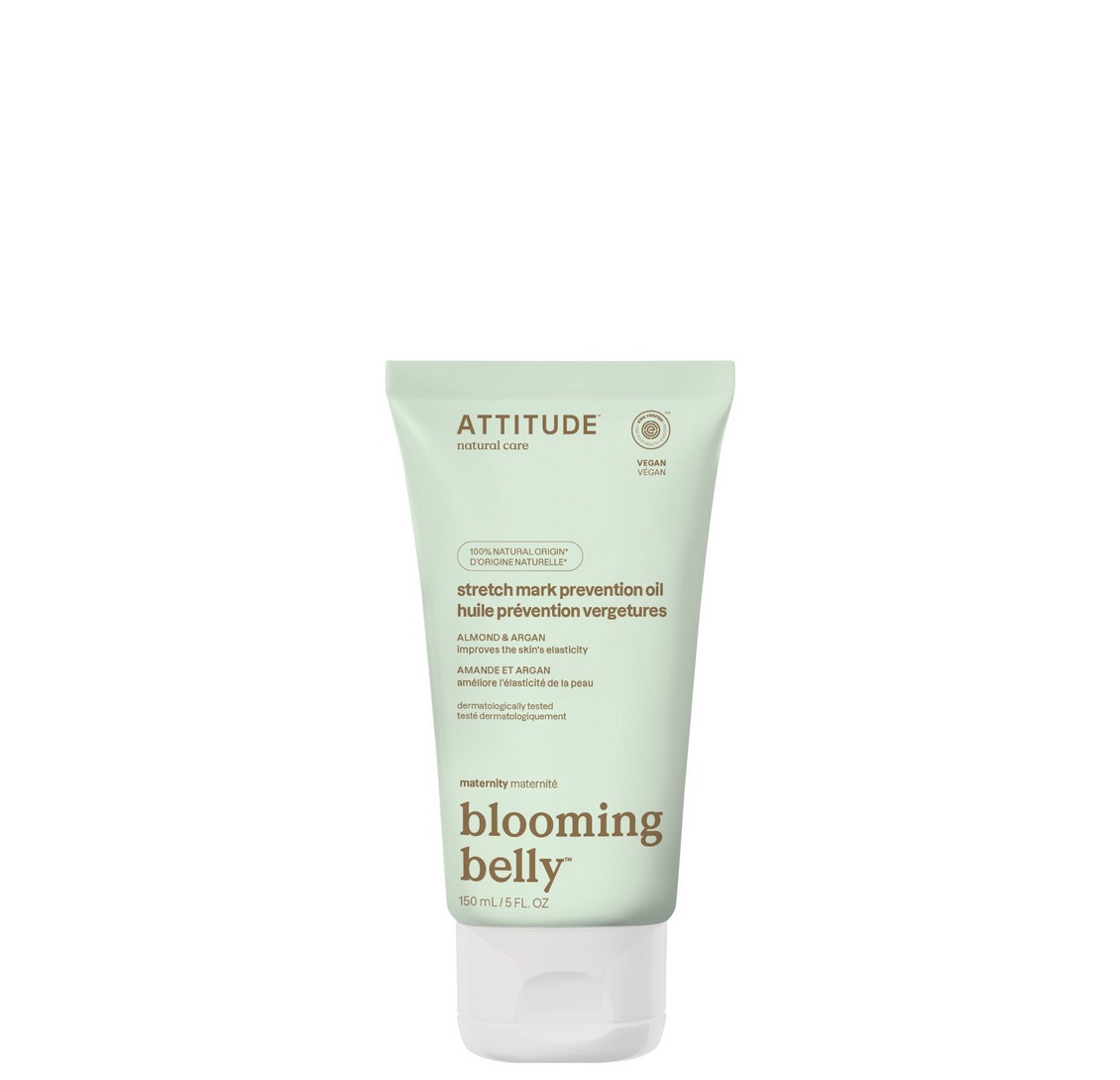 Attitude Blooming Belly Pregnancy Stretch Mark Oil – Almond and Argan