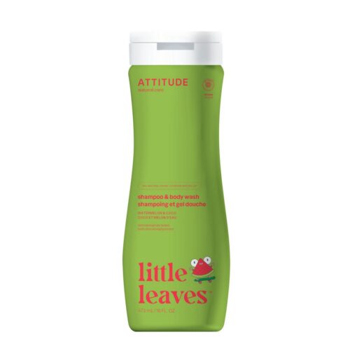 ATTITUDE Little Leaves 2-in-1 Shampoo and Body Wash – Watermelon and Coco