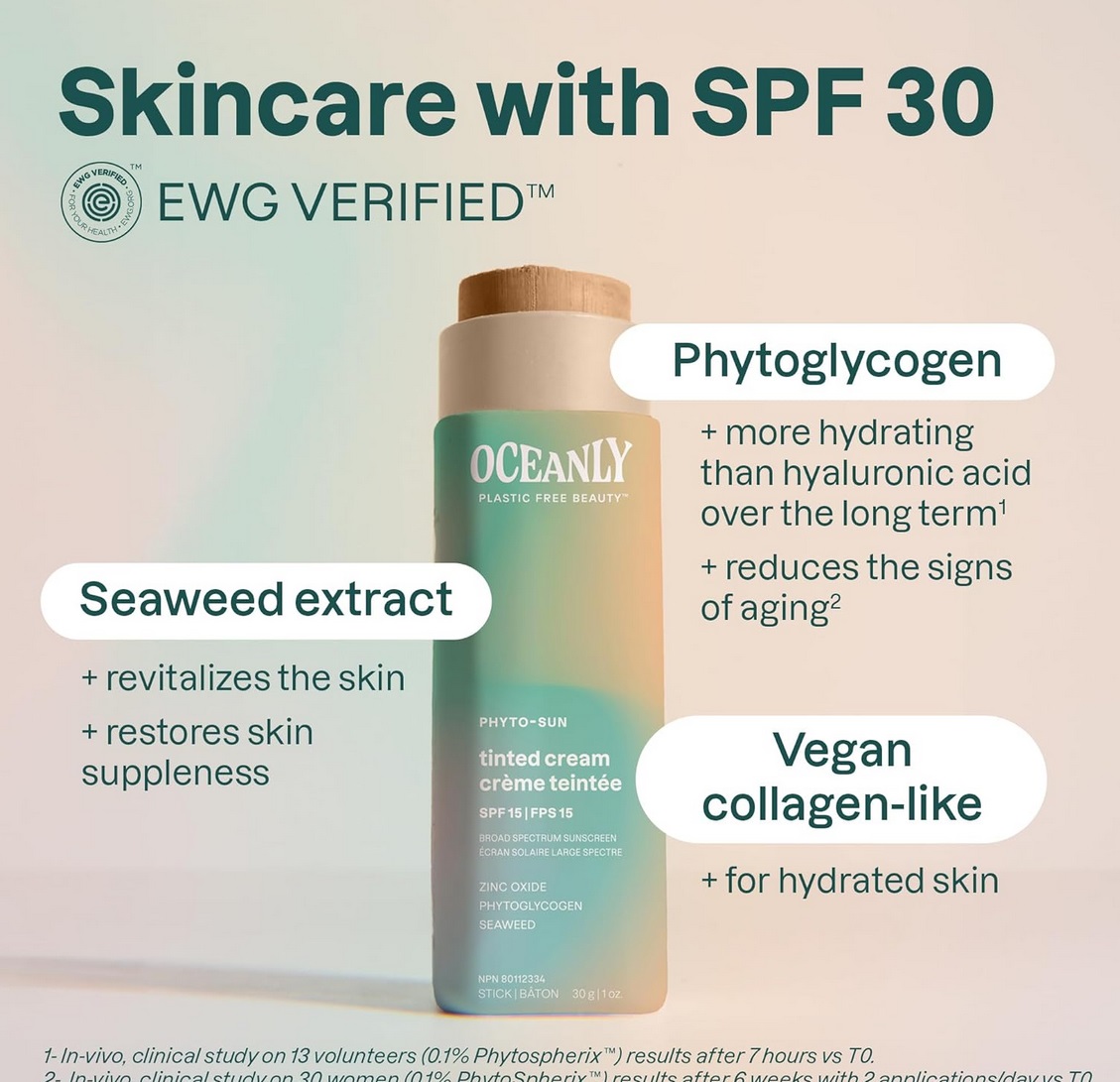 Tinted Moisturizing Cream SPF 30, Oceanly Phyto-Sun, ATTITUDE - Image 3
