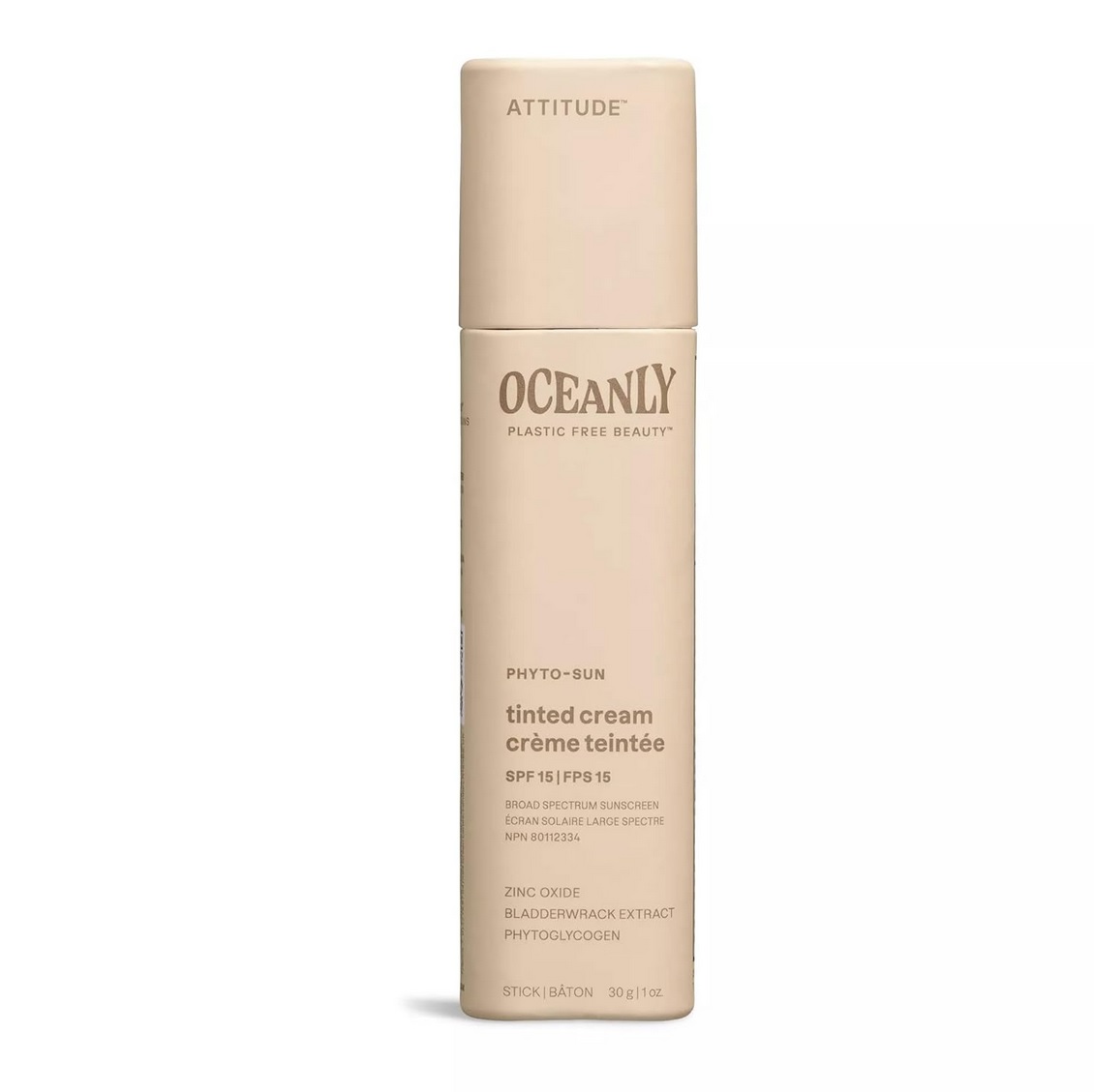 ATTITUDE Oceanly PHYTO-SUN Tinted Moisturizing Cream SPF 15