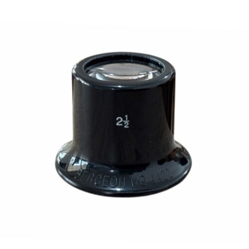 Bergeon 4422-2.5 watchmaker's loupe, plastic housing, inner screw ring, 4 magnification