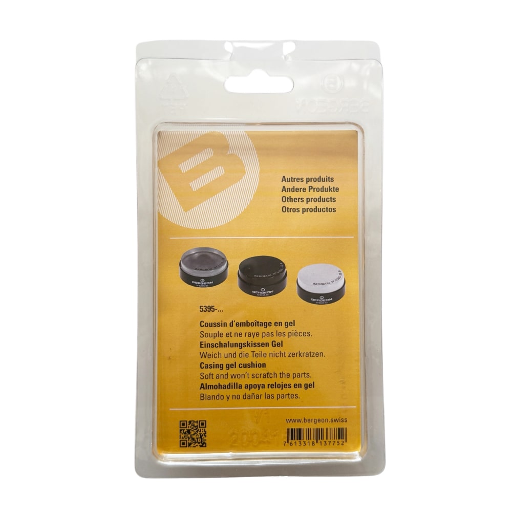 Bergeon 5395-75-N soft gel watch casing cushion 75 mm black - Image 2