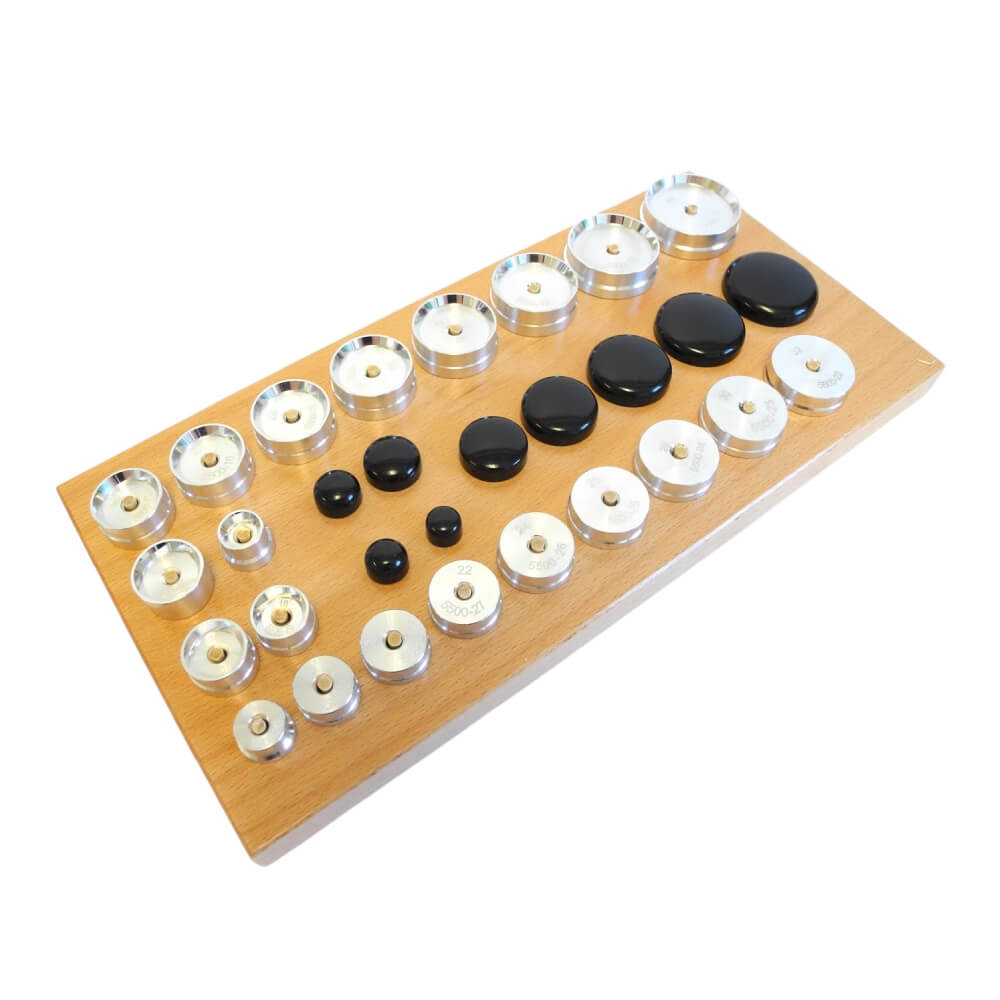 Bergeon 5500-A1 Watch Glass Fitting Die Set (30 Ø13mm - Ø44mm)