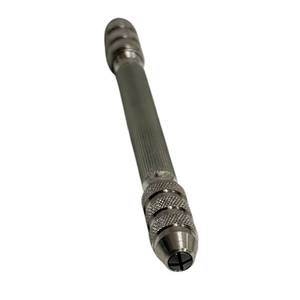 Bergeon 5679 Pin Vice Handle in Nickel Plated Brass, 2 Chucks 0 - 1.5, 1.9 - 3 mm - Image 3