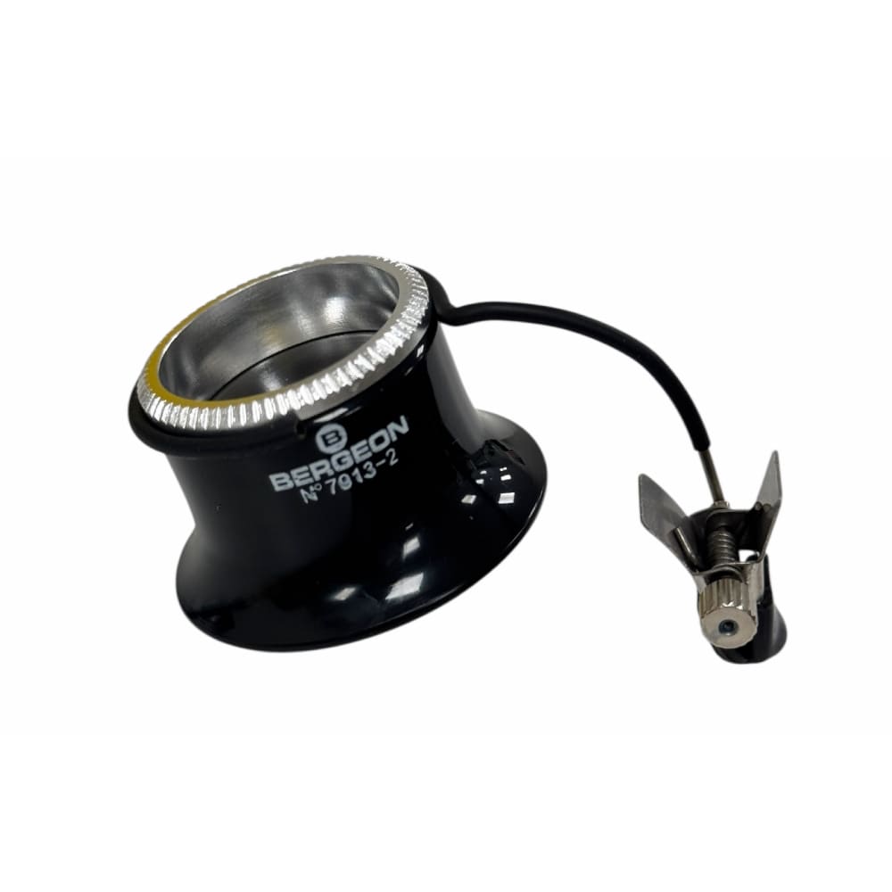Bergeon 7913-2 eyeglass watchmaker loupe with clip 5x