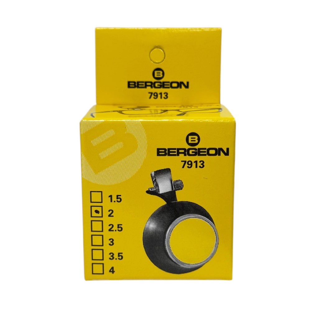 Bergeon 7913-2 eyeglass watchmaker loupe with clip 5x - Image 5